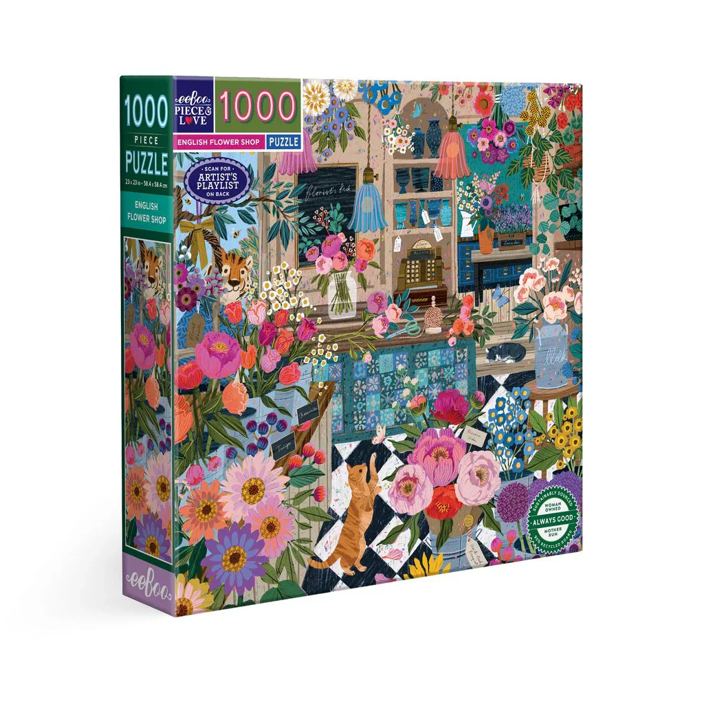 1000 PC English Flower Shop Puzzle