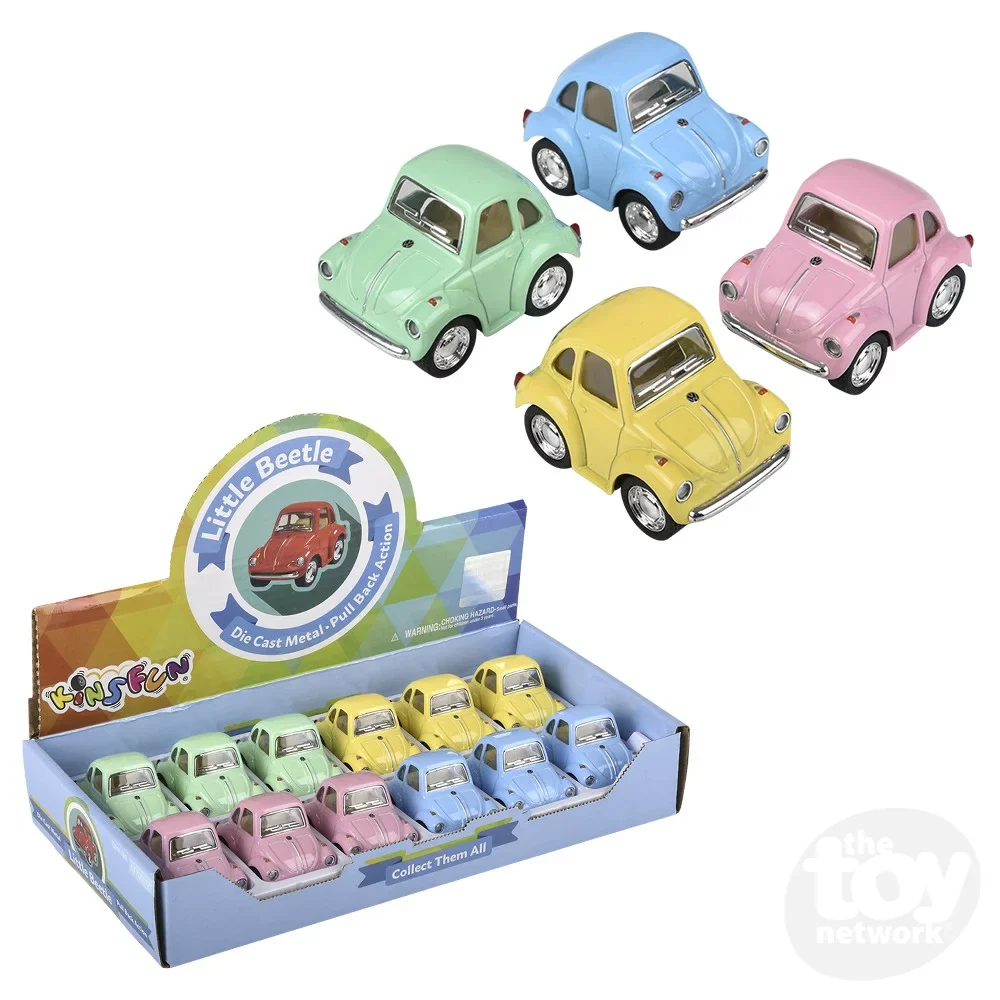 2" Die-Cast Volkswagen Beetle Pastel Colors