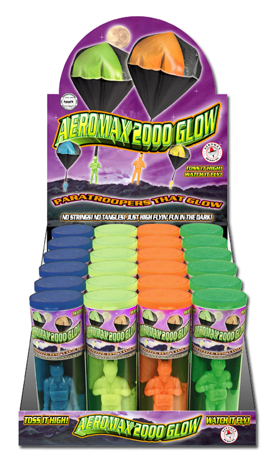 Aeromax 2000 Tangle Free Parachute Glow-In-The-Dark Toy