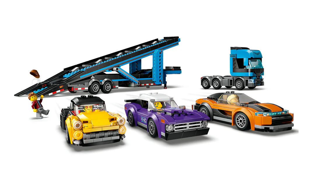City Car Transporter Truck With Sports Cars - Image 2