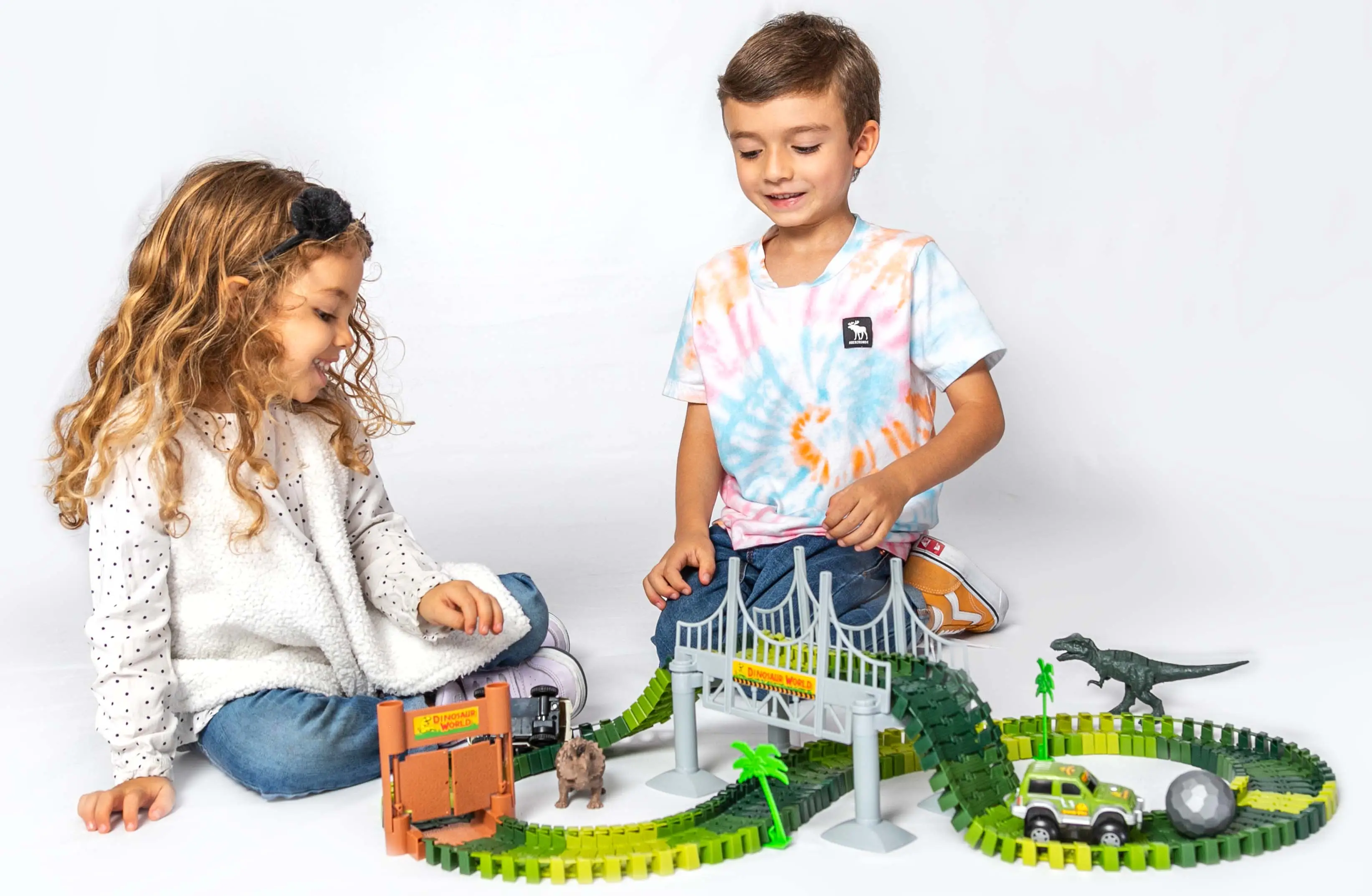 Dino's Journey Glow In The Dark Toy Track Set In Bag - Image 2