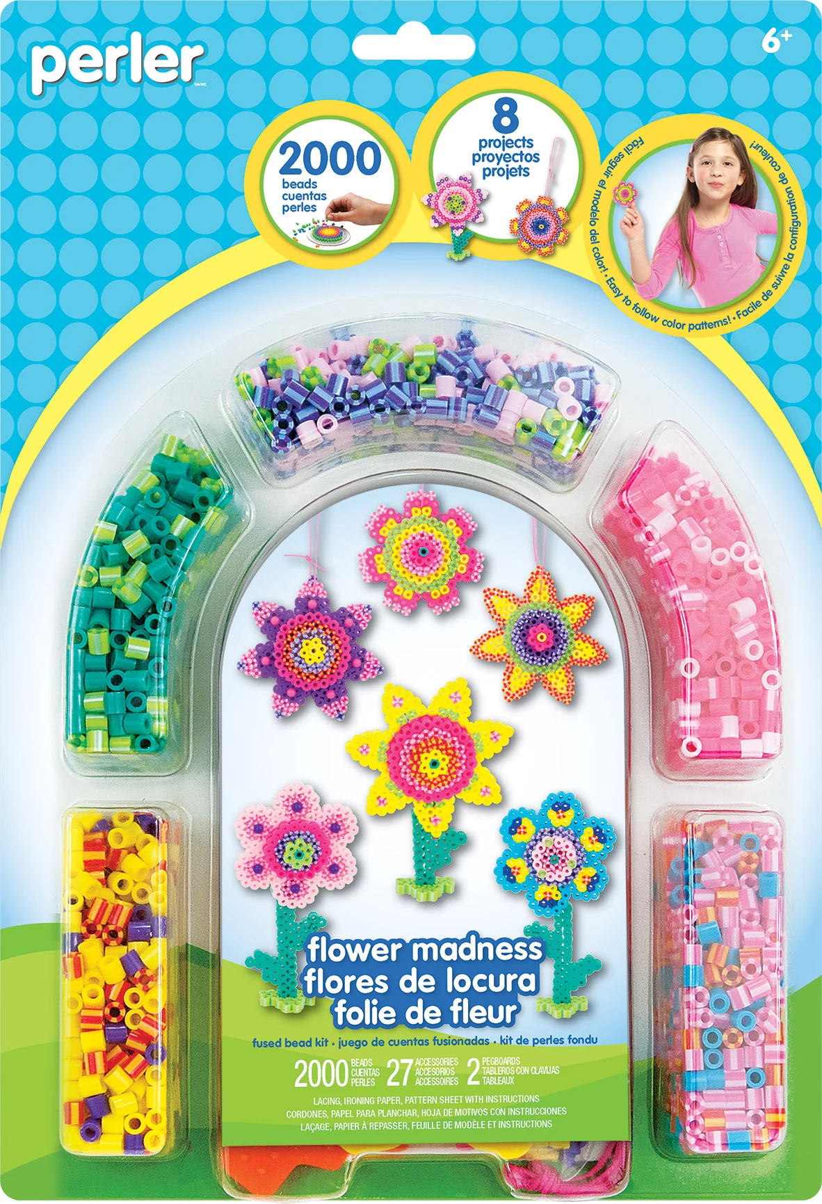 Flower Madness Perler