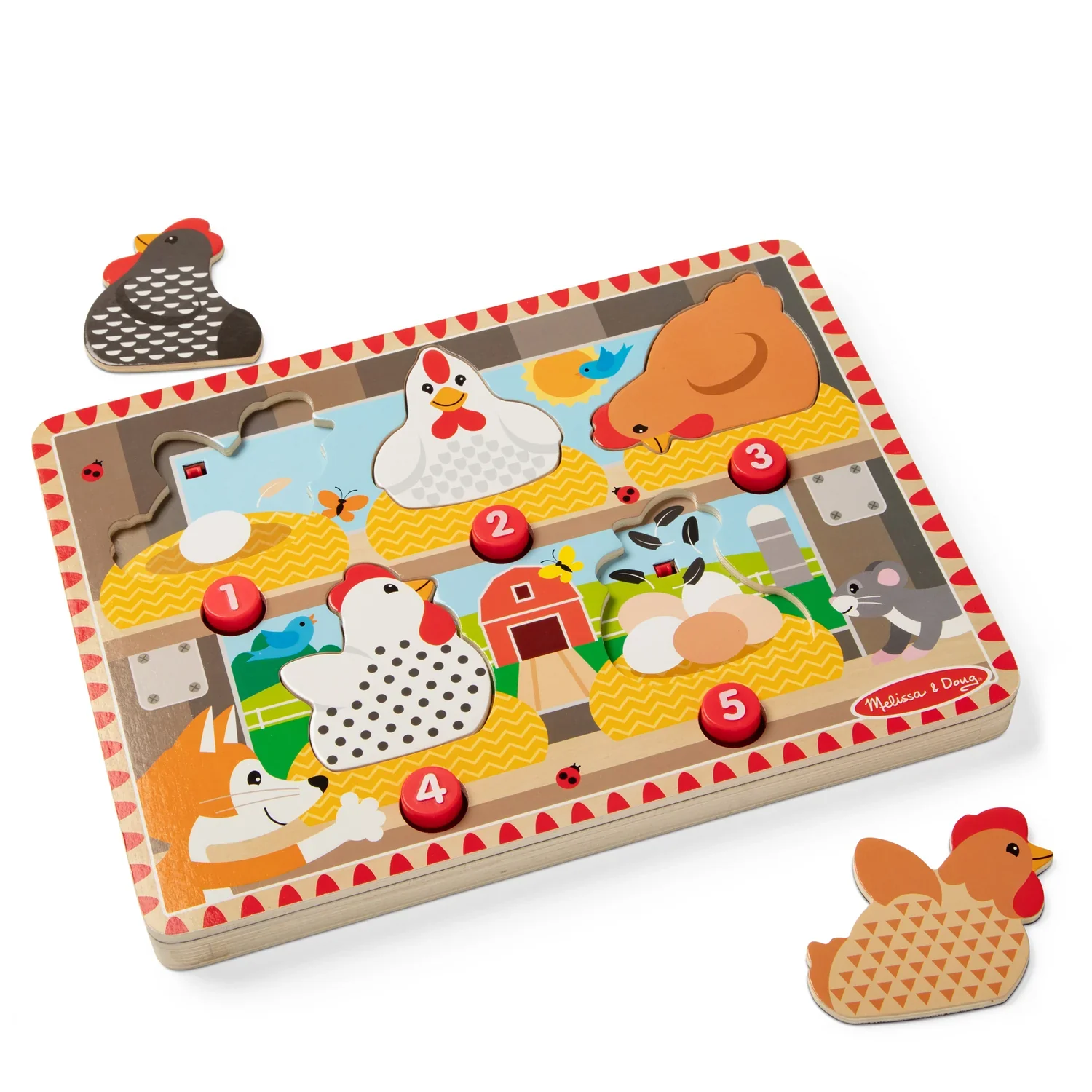 Happy Hens Push To Pop Puzzle - Image 2