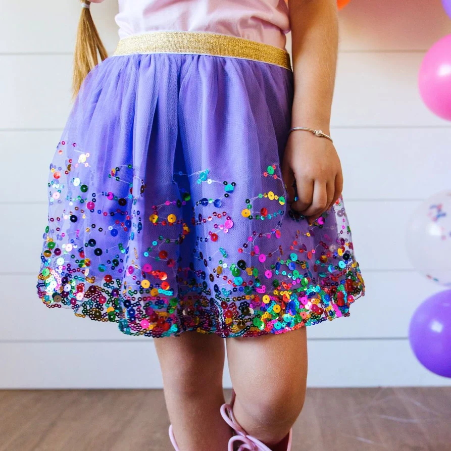 Lavender Confetti Tutu Size 4-6 - Image 2