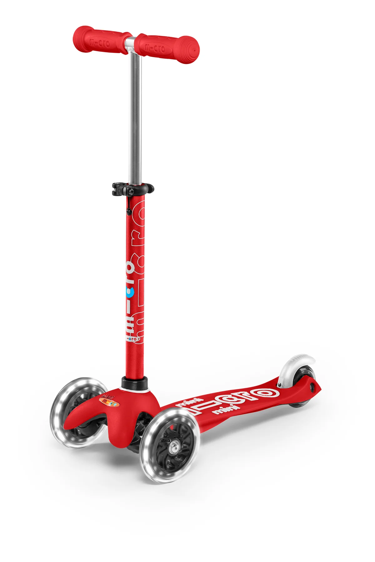 LED Red Mini Micro Kickboard Deluxe Scooter