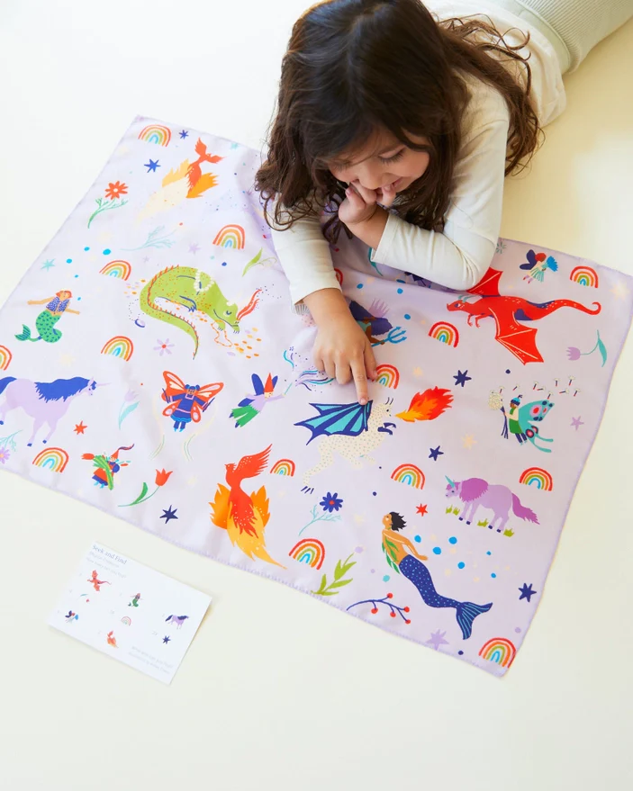 Magical Creatures Seek & Find Playsilks