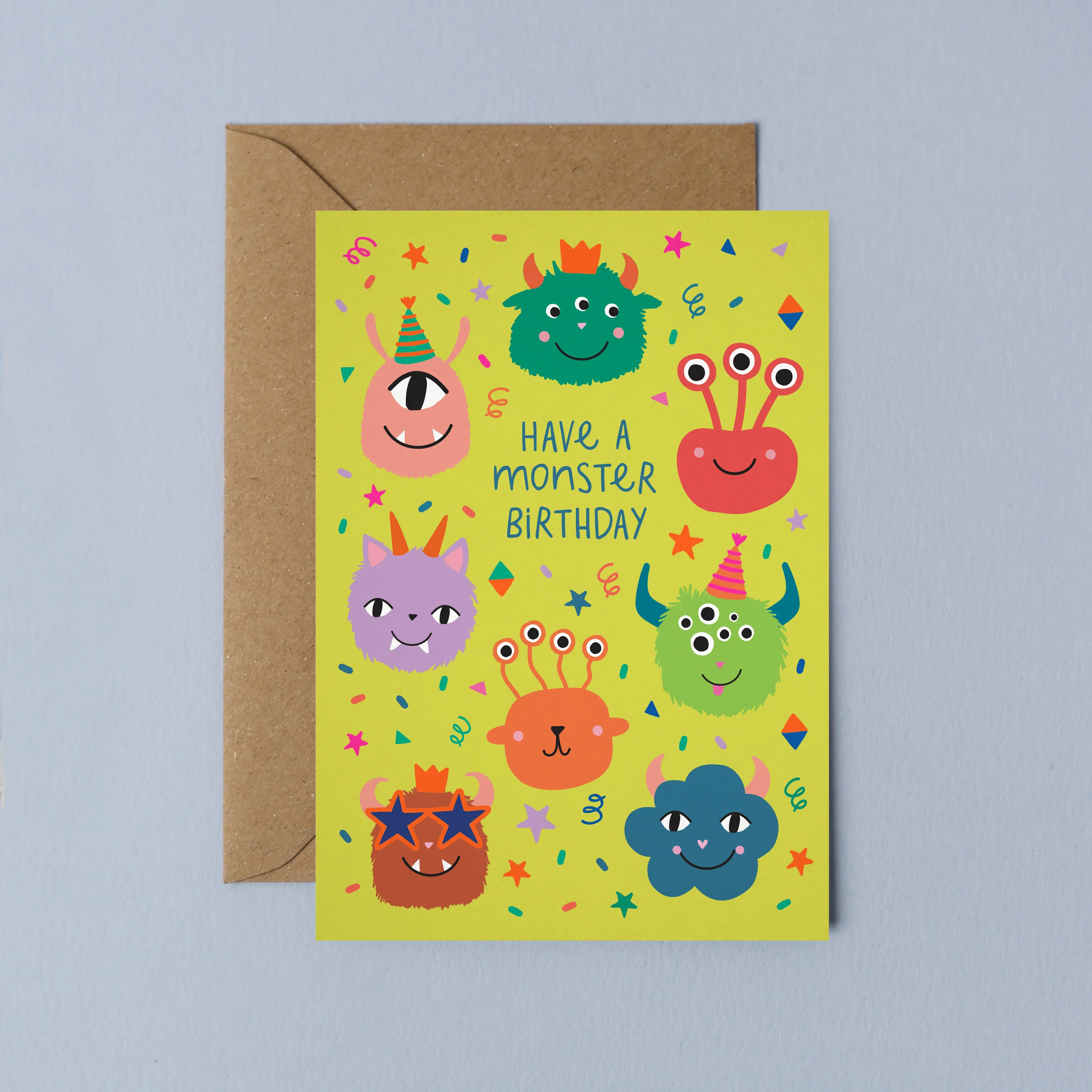 Party Monsters Birthday Card