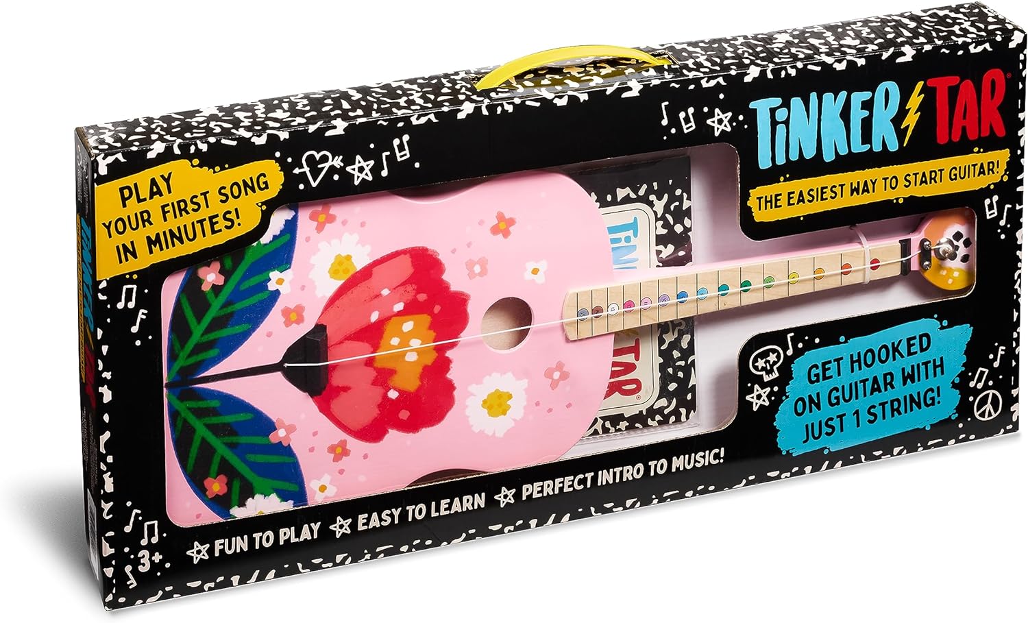 Pink Floral TinkerTar Guitar - Image 2