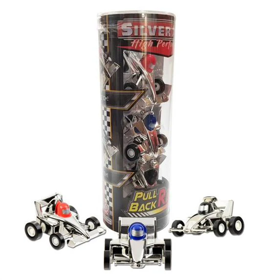 Pull Back Silver Racer 3 Pack - Image 2