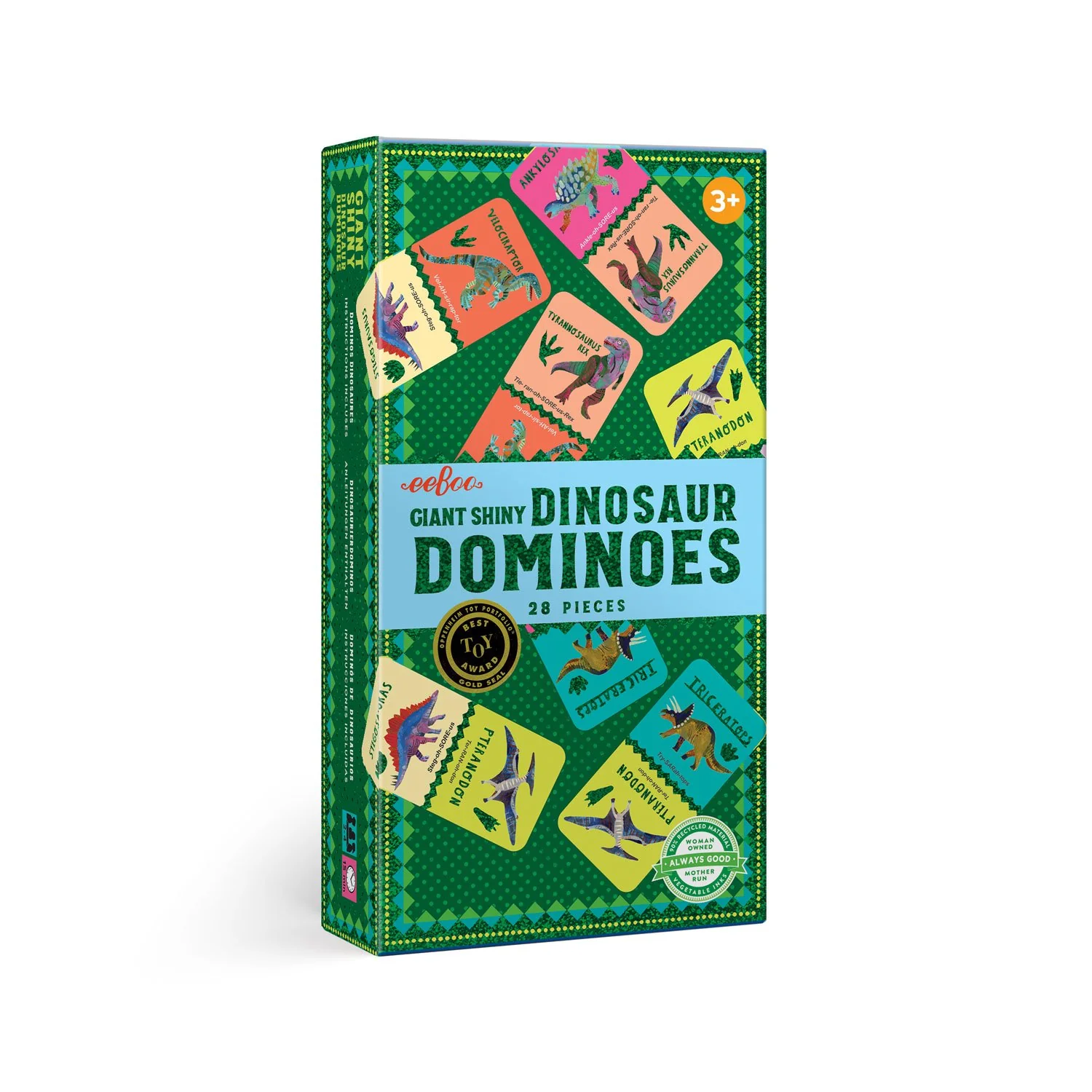 Shiny Dinosaur Dominoes