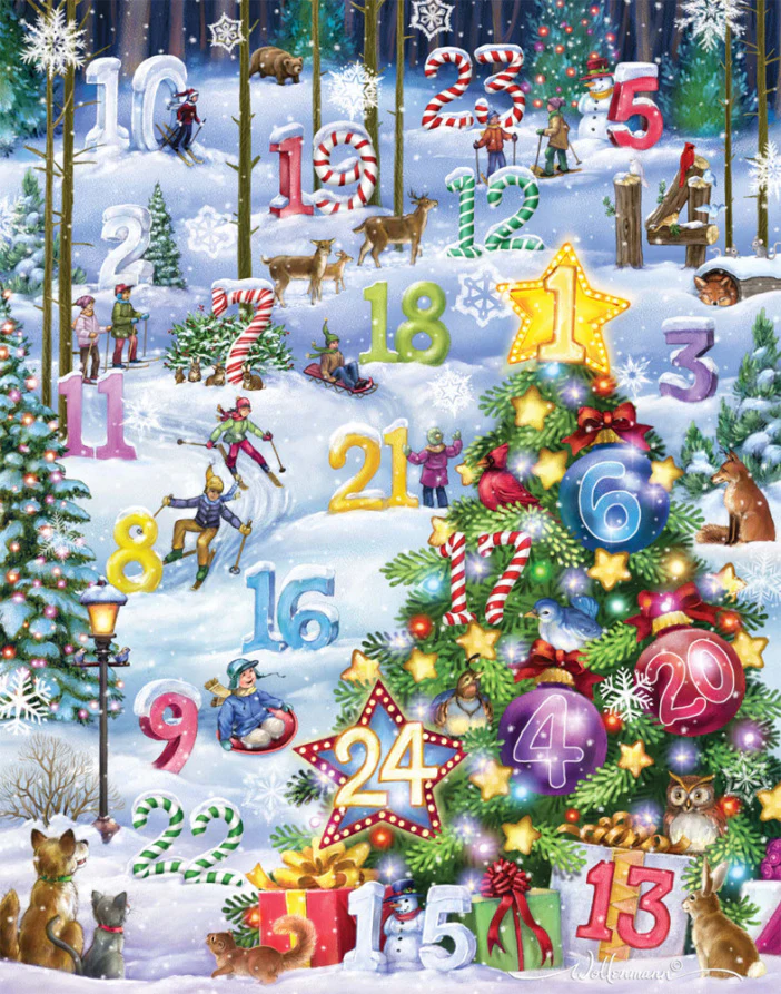 Snowy Slalom Advent Calendar