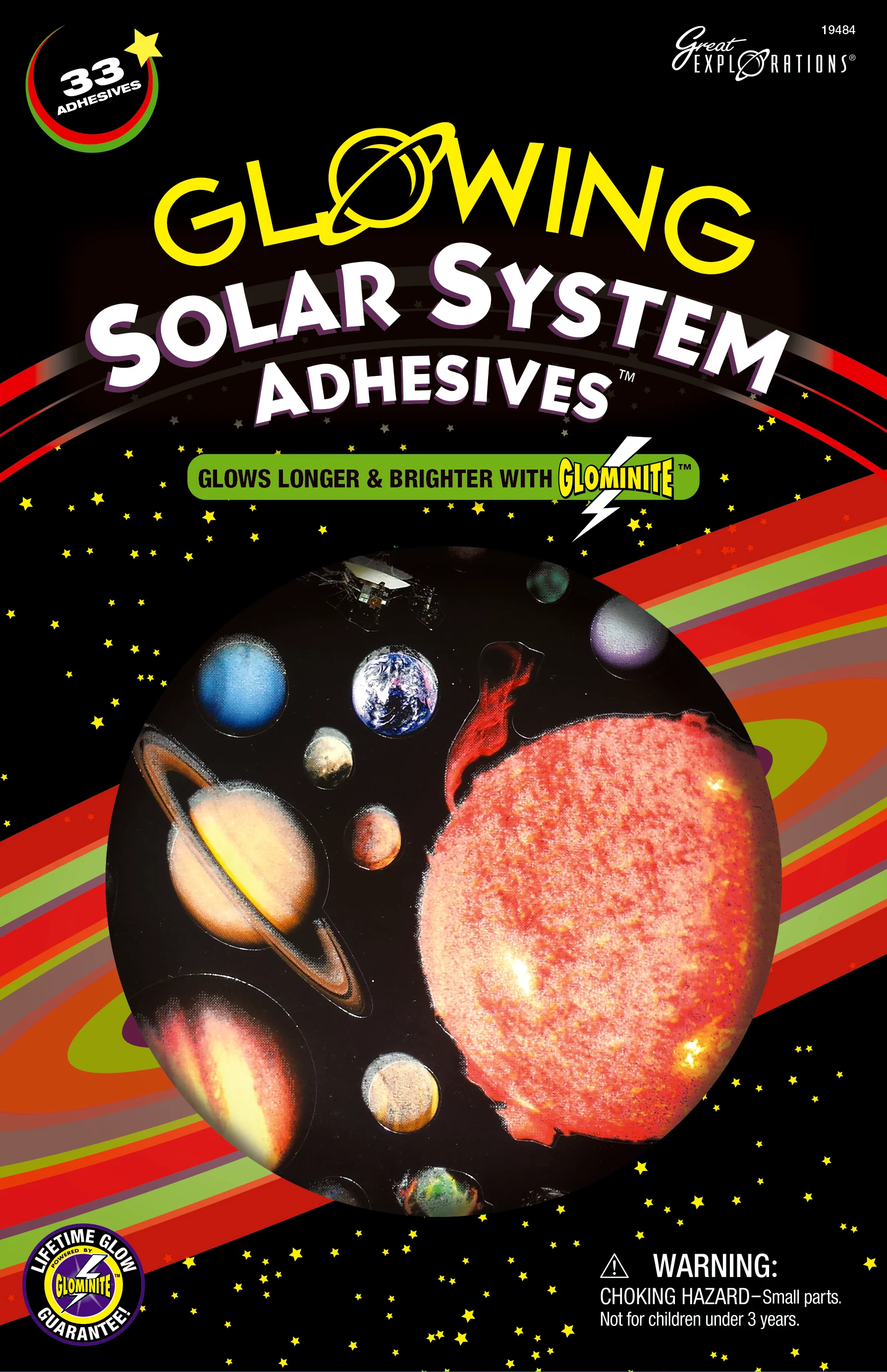 Glowing Solar System Adhesives