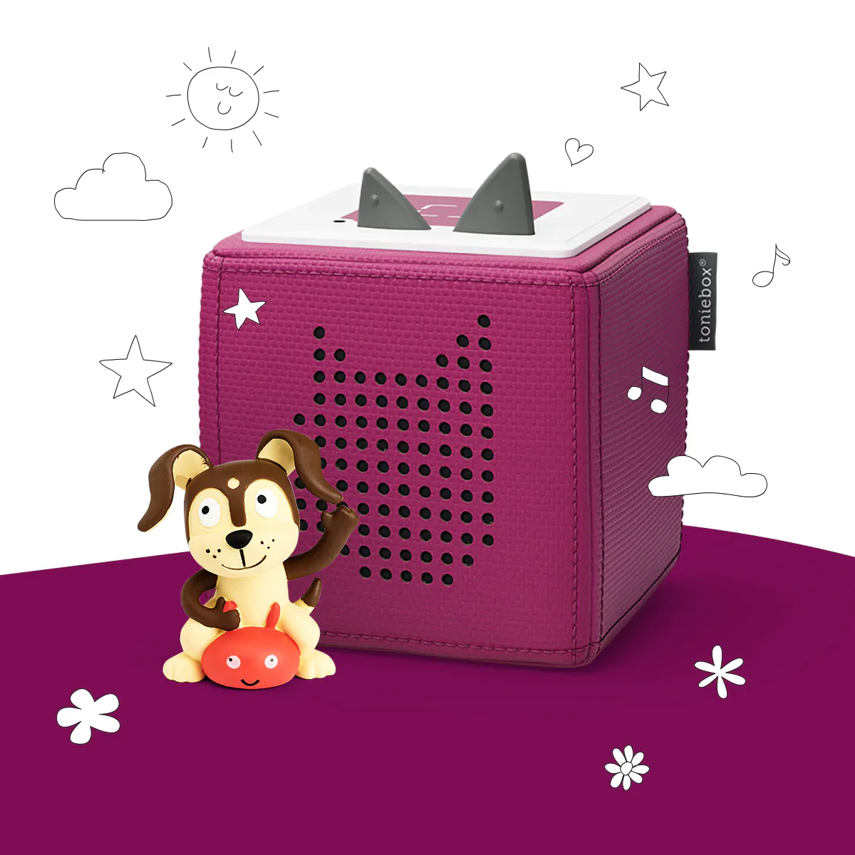 Toniebox Purple Starter Set With Playtime Songs